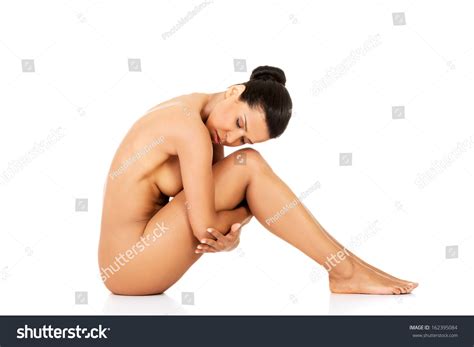 Attractive Naked Woman Sitting Side View Stock Photo Shutterstock
