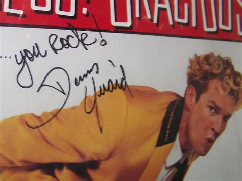 Dennis Quaid Signed Great Balls of Fire! Movie Poster.