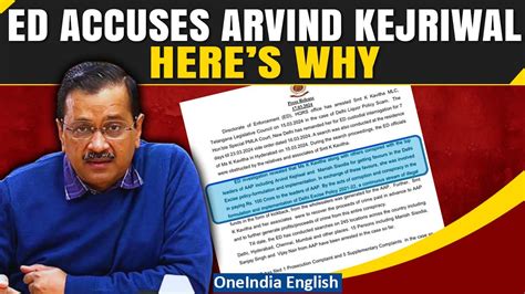 Ed Accuses K Kavitha Of Conspiring With Arvind Kejriwal Aap Leaders