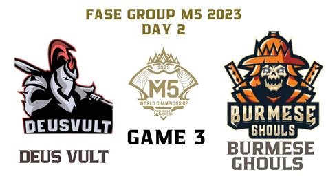 Deus Vult Vs Theohiobrothers Game M Group Stage Hari M Mlbb