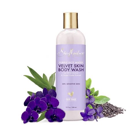 Shea Moisture Purple Rice Water Velvet Skin Body Wash 384ml