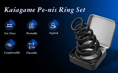 Amazon Sex Toys Penis Ring Silicone Cock Rings For Men Sex 6 Sizes Cockring