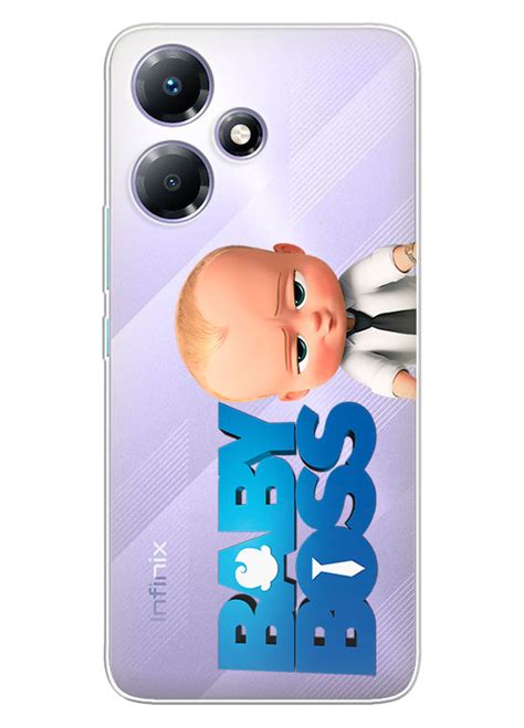Infinix Hot i чохол силіконовий прозорий Baby Boss Бос молокосос лого та малюк Бебі Босс