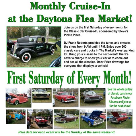 Monthly Classic Car Cruise In Daytona Flea And Farmers Market Daytona