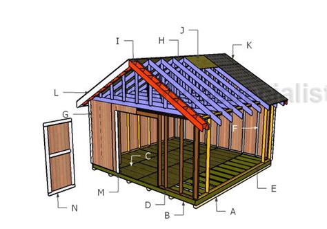 8×12 Gable Shed Roof Plans Howtospecialist How To Build Step By Step Diy Plans Artofit