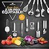 Kronenkraft Set D Ustensiles De Cuisine En Acier Inoxydable De