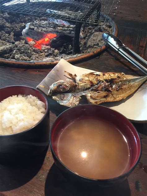 Japanese Common Meal Rice Miso Soup Grilled Fish Cooking Meals