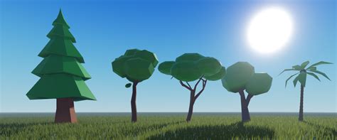 Low Poly Tree Pack Clearly Development