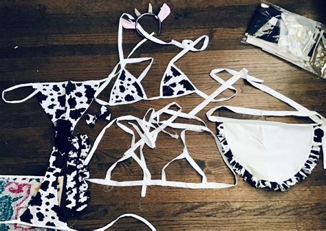 Cow Lingerie Costume Adult Cute Kawaii Cow Costume Lingerie Cosplay Sexy Maid Costume