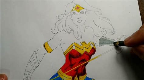 Como Desenhar Mulher Maravilha - Como desenhar Mulher Maravilha (desenho fácil) - YouTube