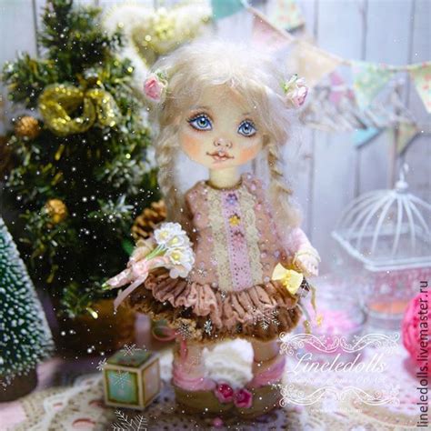 Купить Элис. Текстильная кукла - кремовый, кукла ручной работы, кукла ...