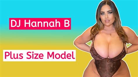 Dj Hannah B 🇬🇧 British Plus Size Curvy Model Fashion Model Brand