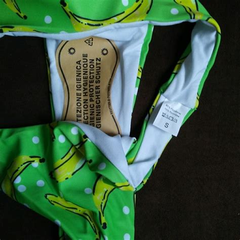 Romwe Swim Banana Print Bikini Poshmark