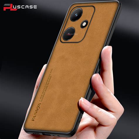 PlusCase For Infinix Hot I Soft Frame PU Leather Slim Matte Durable