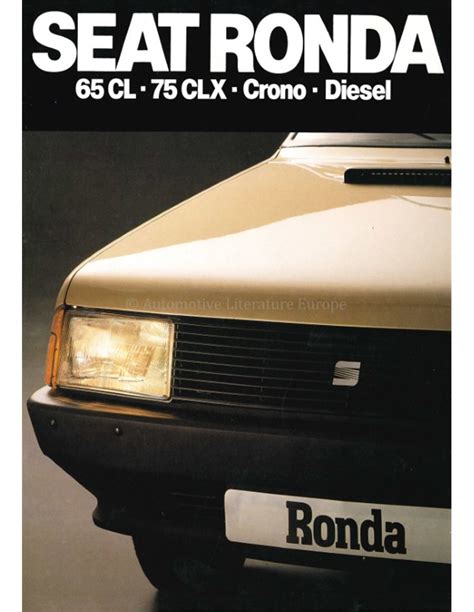 1982 SEAT RONDA BROCHURE SPAANS