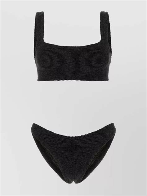 Hunza G Xandra Bikini Stretch Nylon Set The Fashion Square