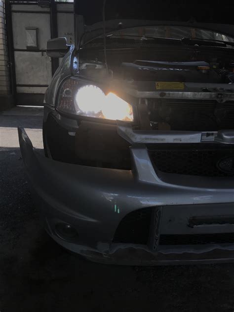 Установка led ламп в дальний свет H1 — Lada Калина Хэтчбек (1G), 1,6 л ...