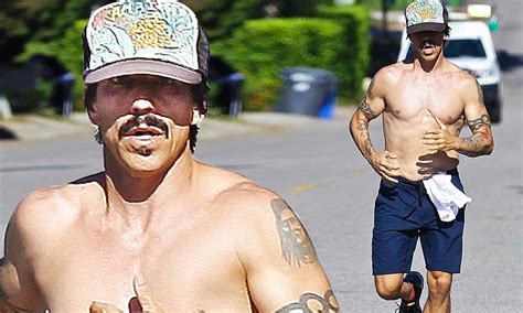 Anthony Kiedis On A Shirtless Jog After Discussing Red Hot Chili Peppers Upcoming Album Daily