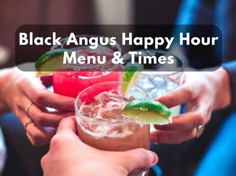 Black Angus Steakhouse Happy Hour Menu Exclusive Deals Republic Of