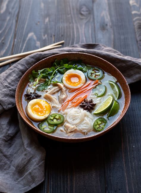 Simple Spicy Chicken Pho with Jammy Eggs Recipe | The Feedfeed