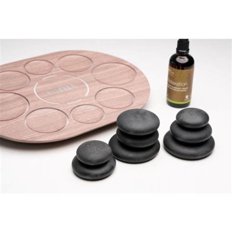 Sada masážní ELEEELS S Revival Hot Stone Spa Collection Masážní oleje gely svíčky FLAGRANTI