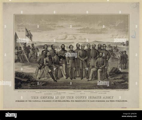 The Generals of the Confederate Army Stock Photo - Alamy