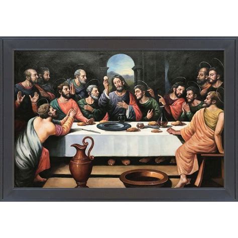 La Pastiche The Last Supper By Juan De Juanes Gallery Black Framed