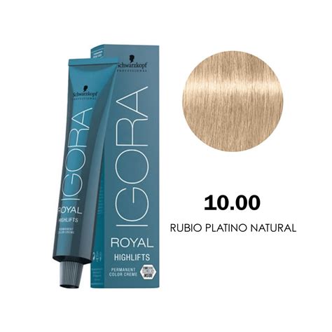 SCHWARZKOPF COLORACION IGORA ROYAL X 60 ML HIGHLIFTS 10 0 RUBIO