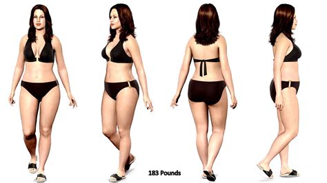 Virtual Body Weight Simulator Body Choices