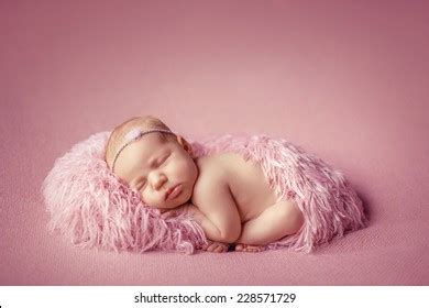 Nude Newborn Baby Girl Wearing Cherry Stock Photo 228571729 Shutterstock