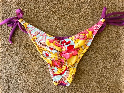 String Bikini Handmade Bikini Triangle Top One Of A Kind Etsy