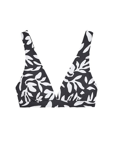 Buy Printed Padded Plunge Bikini Top At Marks Spencer