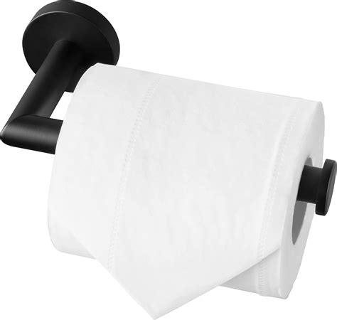 Hitslam Black Toilet Roll Holder Wall Mounted Sus Stainless Steel