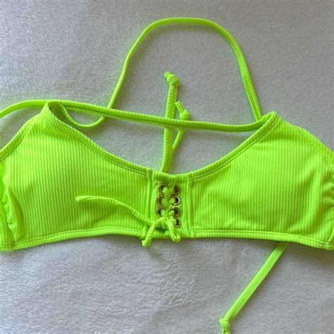 California Waves Swim Neon Green Bikini Top Poshmark