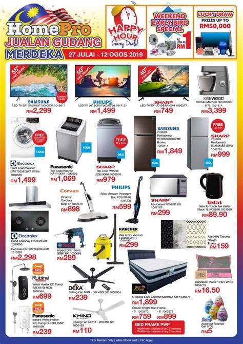 Homepro Merdeka Warehouse Sale Discount Up To Jul Aug