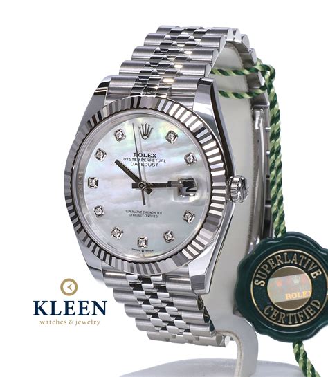 Rolex Datejust Ii Jubilee Steel Mother Of Pearl Diamonds Mm