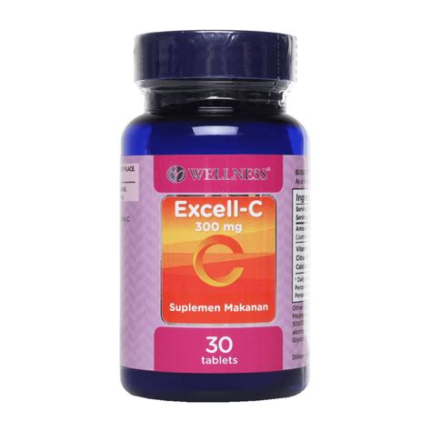 Jual Wellness Excell C 300Mg 30 Tablet Suplemen Shopee Indonesia