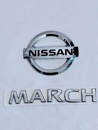 Kit Emblemas Nissan March Meses Sin Inter S