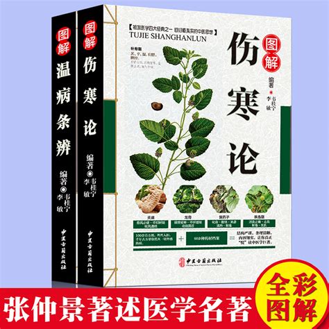 伤寒论张仲景正版金匮要略全彩图解正版2册中医临床丛书伤寒杂病论中医四大经典名著自学入门医学全书中医基础理论知识畅销书籍虎窝淘