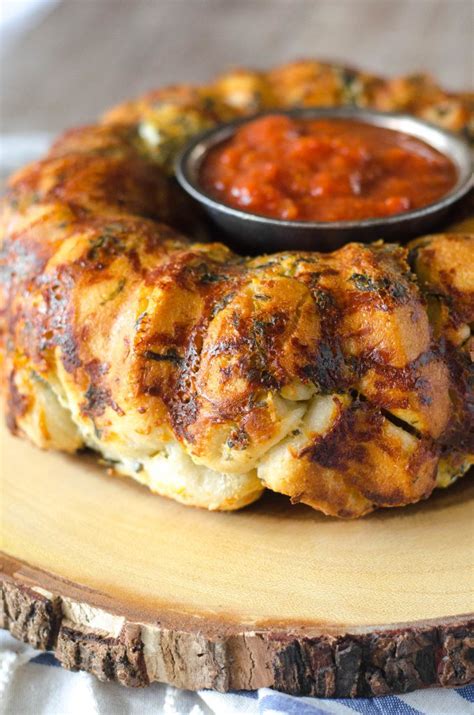 Pull Apart Cheese Stuffed Spinach Artichoke Bread Go Go Go Gourmet