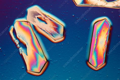 Copper Chloride Polarised Light Micrograph Stock Image C049 1790