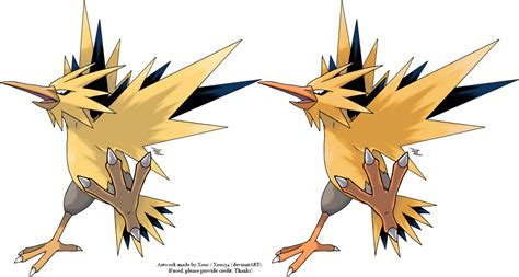 Zapdos v.2 by Xous54 on DeviantArt