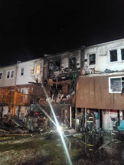 17 Displaced By Tricky Two Alarm Baltimore County Fire That Sent Two To Hospital Officials