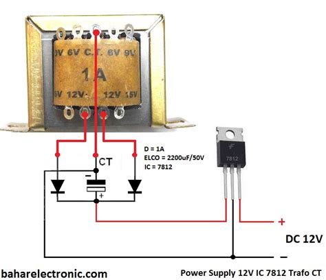 Cara Membuat Power Supply 12V IC 7812