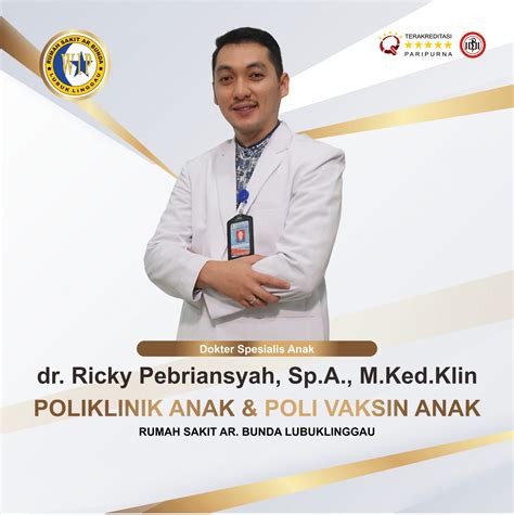 dr ricky pebriansyah spa mkedklin rs ar bunda lubuklinggau