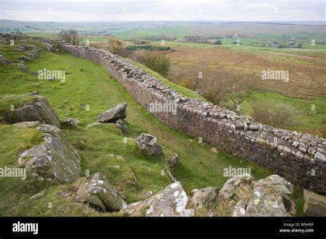 Hadrians Wall Northumberland England Uk The End Of The Roman Empire