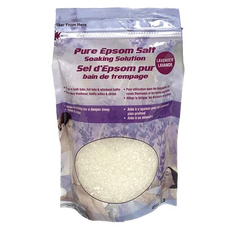 Pure Epsom salt therapeutic soak, lavender | Rossy