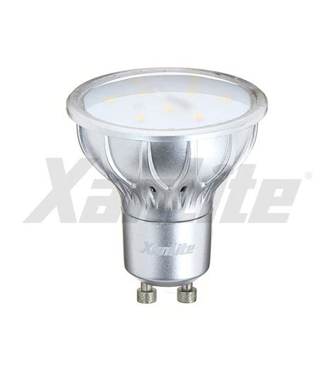 Ampoule Led Gu10 Smd 55w 320lm équiv 35w Blanc Chaud 100° Xanlite