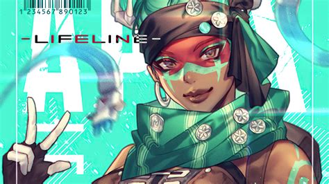 Lifeline Ajay Che Green Scarf Hd Apex Legends Wallpapers Hd