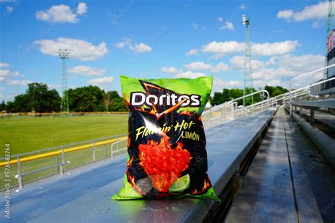 Doritos Flamin Hot Limon Flavored Tortilla Chips 9 75 Oz Bag Stock Photo Adobe Stock